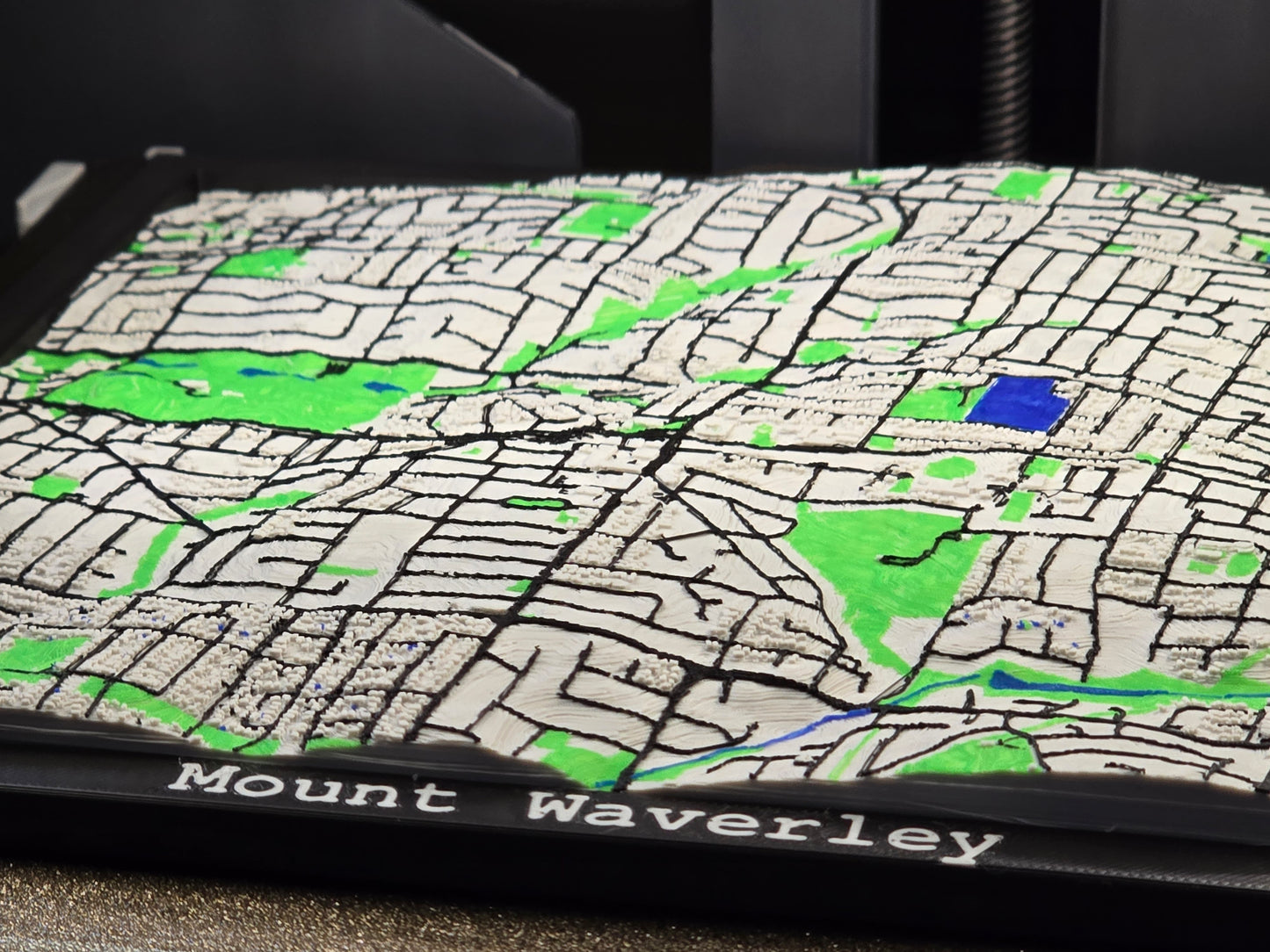 3D Printed Map - 200mm x 200mm