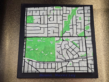 3D Printed Map - 150mm x 150mm